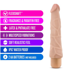 Dr. Skin Cock Vibe 1 Vibrator Beige 9"