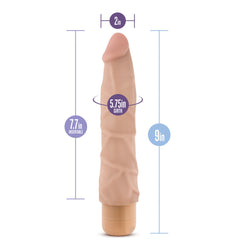 Dr. Skin Cock Vibe 1 Vibrator Beige 9"