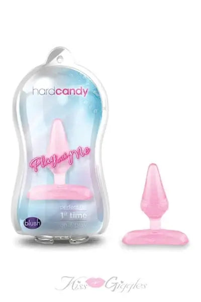 Play with Me Hard Candy Anal Plug Pink