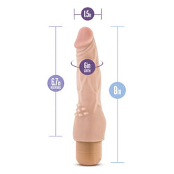 Dr. Skin Cock Vibe 4 Vibrator Beige 8"