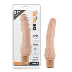 Dr. Skin Cock Vibe 7 Vibrator Beige 8.5"