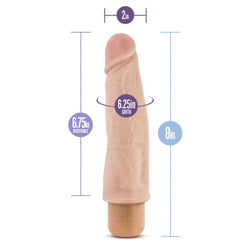 Dr. Skin Cock Vibe 14 Vibrator Beige 8"