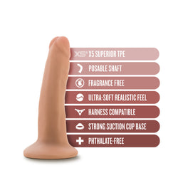 Dr. Skin Plus Posable Dildo Vanilla 5"