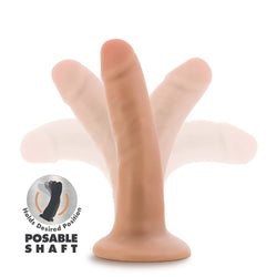 Dr. Skin Plus Posable Dildo Vanilla 5"
