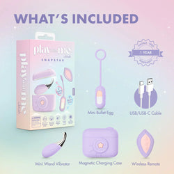 Play With Me Snapstar 4-Piece Vibrator Set