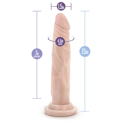 Dr. Skin Silicone Dr. Carter Dildo Beige 7"