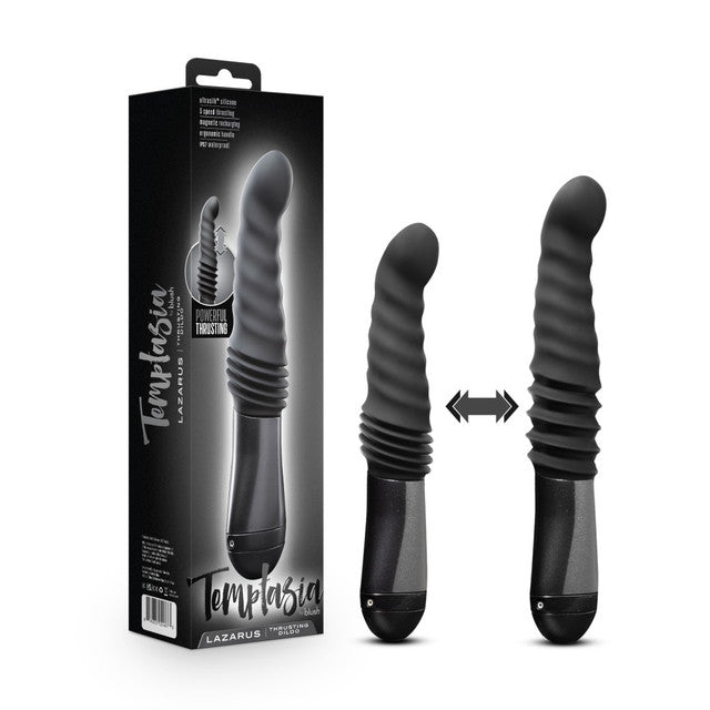 Temptasia Lazarus Thrusting Dildo Black 11.25"