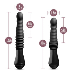 Temptasia Lazarus Thrusting Dildo Black 11.25"