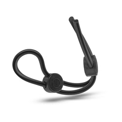 Stay Hard Silicone Double Loop Ring Black