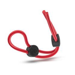 Stay Hard Silicone Double Loop Ring Red