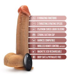 Dr. Skin Dr. Phillips Thrusting Dildo Tan 8.5"