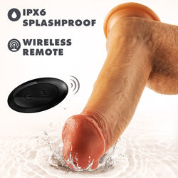 Dr. Skin Dr. Phillips Thrusting Dildo Tan 8.5"