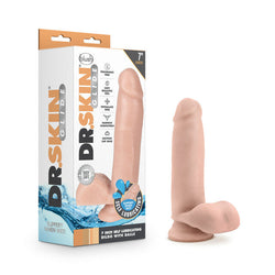 Dr. Skin Glide Self-Lubricating Dildo 7"