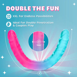 B Yours Candy Papi XXL Double Dildo 17.75in