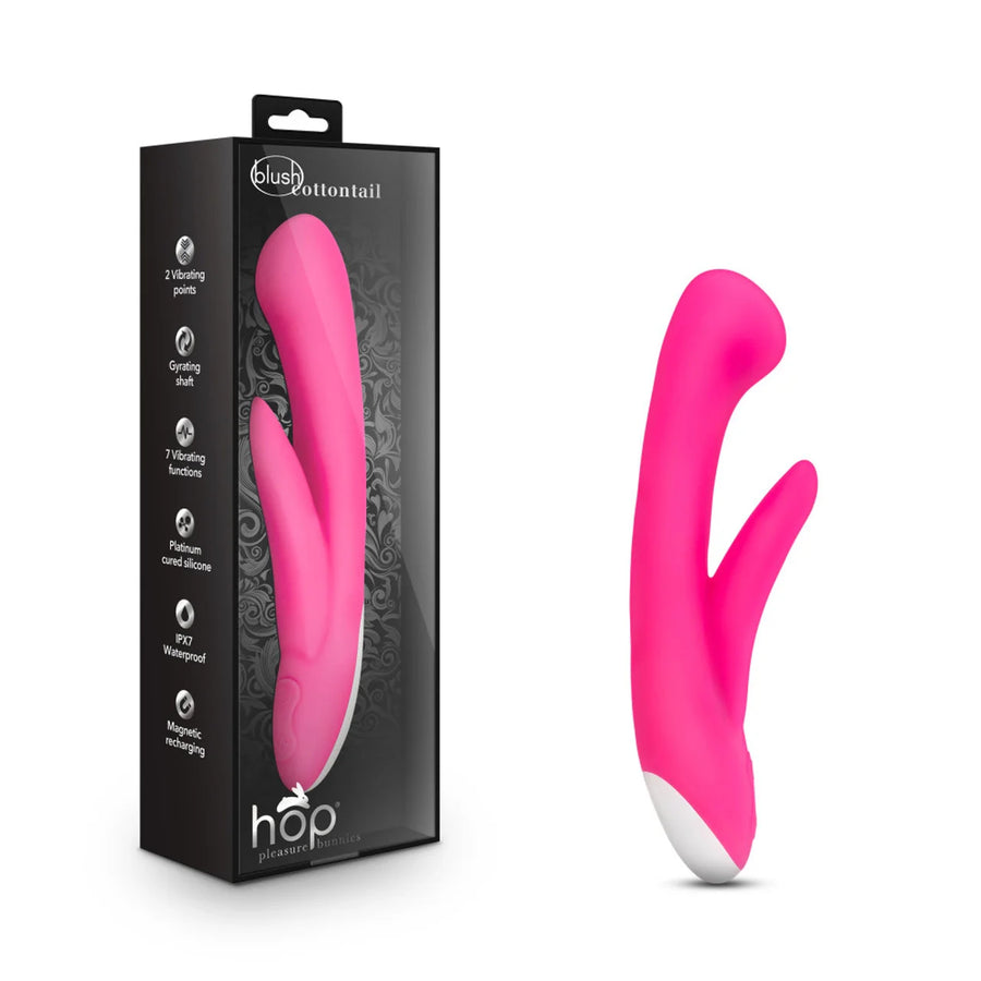 Hop Cottontail Plus Vibrator Hot Pink