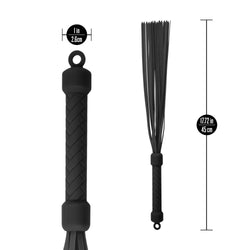 Temptasia Ardor Silicone Flogger Black