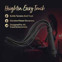 Temptasia Ardor Silicone Flogger Black