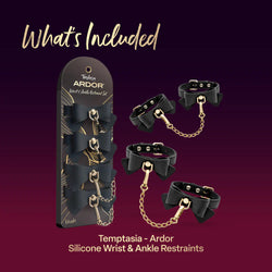 Temptasia Ardor Restraint Set Black Bow