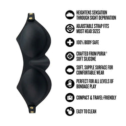 Temptasia Ardor Silicone Blindfold Black