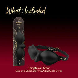 Temptasia Ardor Silicone Blindfold Black