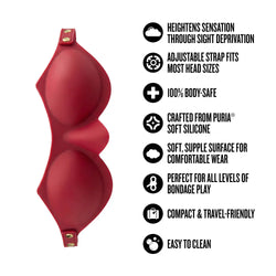 Temptasia Ardor Silicone Blindfold Red