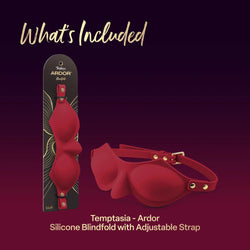 Temptasia Ardor Silicone Blindfold Red