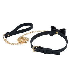 Temptasia Ardor Collar and Leash Black Bow
