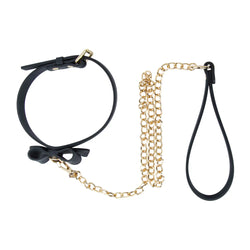 Temptasia Ardor Collar and Leash Black Bow