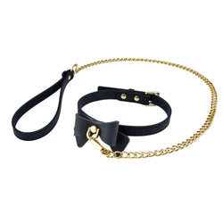 Temptasia Ardor Collar and Leash Black Bow