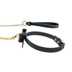 Temptasia Ardor Collar and Leash Black Bow