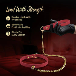 Temptasia Ardor Collar and Leash Red