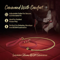Temptasia Ardor Collar and Leash Red