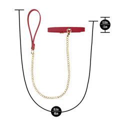 Temptasia Ardor Collar and Leash Red