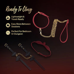Temptasia Ardor Collar and Leash Red