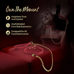 Temptasia Ardor Collar and Leash Red