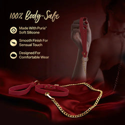 Temptasia Ardor Collar and Leash Red