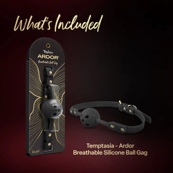 Temptasia Ardor Breathable Ball Gag Black