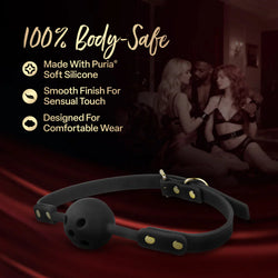 Temptasia Ardor Breathable Ball Gag Black