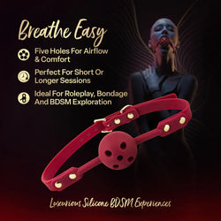 Temptasia Ardor Breathable Ball Gag Red