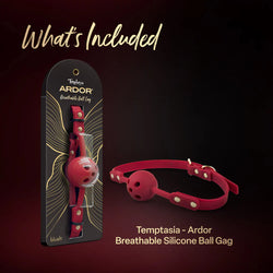 Temptasia Ardor Breathable Ball Gag Red