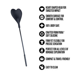 Temptasia Ardor Heart Crop Black