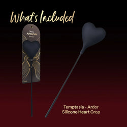 Temptasia Ardor Heart Crop Black