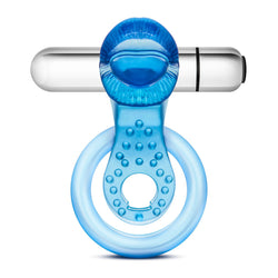 Stay Hard Vibrating Tongue Ring Blue