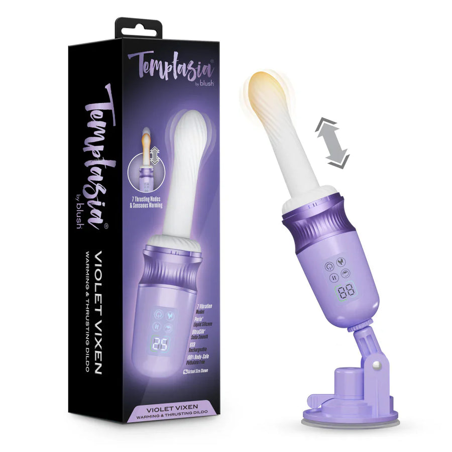 Temptasia Violet Vixen Thrusting Dildo 5.25"