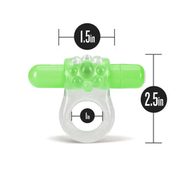 Play With Me Teaser Vibrating C-Ring Green