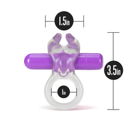 Play With Me Bull Vibrating C-Ring Purple