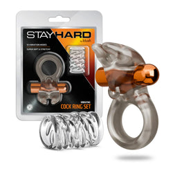 Stay Hard Vibrating Cock Ring & Sleeve Pink