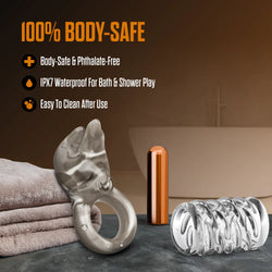 Stay Hard Vibrating Cock Ring & Sleeve Pink