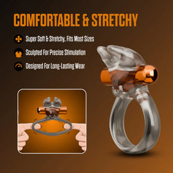 Stay Hard Vibrating Cock Ring & Sleeve Pink