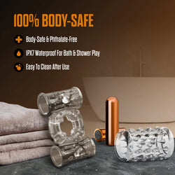 Stay Hard Cock Ring Set Sleeve & 2 Bullets